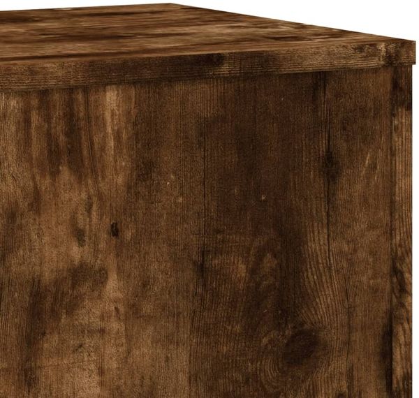 vidaXL Pflanzenständer 2 Stk. Räuchereiche 33x33x100 cm Holzwerkstoff 3307886 Bild 8