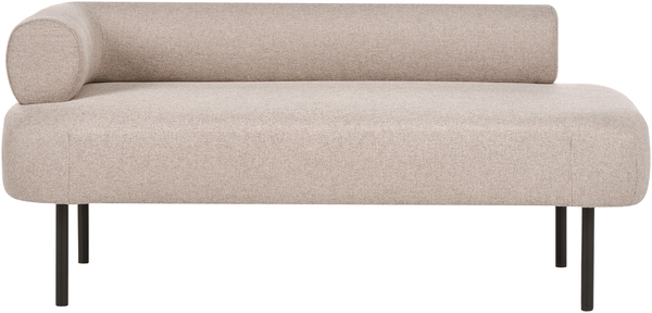 Linksseitige Chaiselongue MIRMANDE Stoff Hellbraun