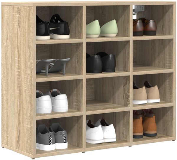 vidaXL Schuhschrank Sonoma-Eiche 77,5 x 30 x 67 cm Holzwerkstoff 808714 Bild 3