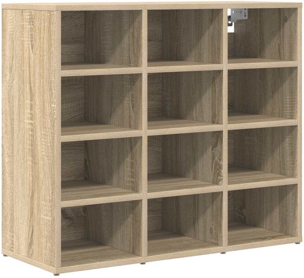 vidaXL Schuhschrank Sonoma-Eiche 77,5 x 30 x 67 cm Holzwerkstoff 808714 Bild 2