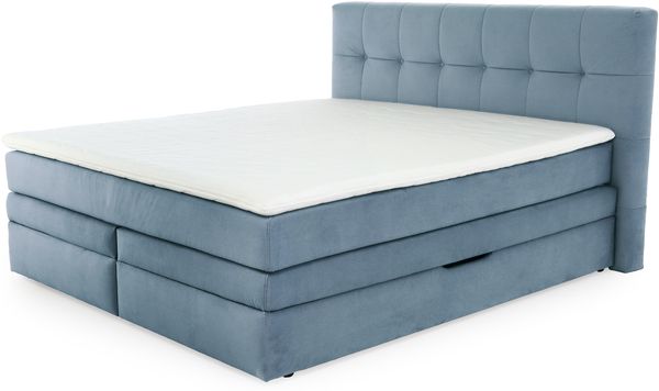 Jockenhöfer 'Amy' Boxspringbett, 180x200 cm, Samtähnlich Türkis
