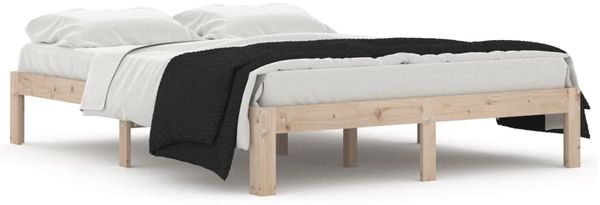Doppelbett, Betten für Erwachsene, Massivholzbett Kiefer 140x190 cm de744