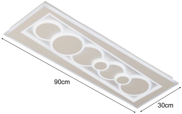 Fischer & Honsel 21413 LED Wand- und Deckenleuchte Ratio weiß CCT dimmbar 90cm Bild 4
