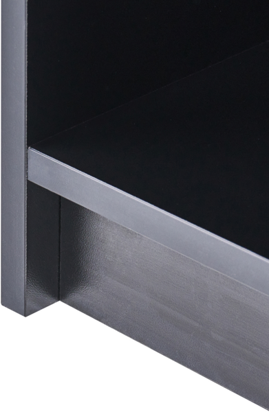 Bücherregal mit 3 Ebenen ZEHNA 117 cm Schwarz Bild 6