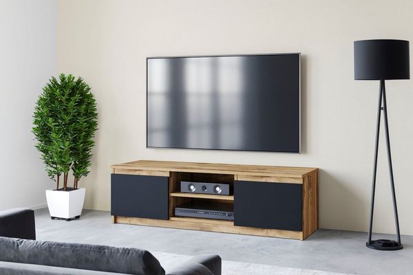 INOSIGN Lowboard DINGO, zeitloser TV-Schrank, TV-Board Breite 120 cm, grifflose Fernsehschrank