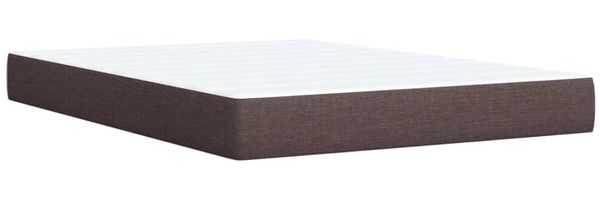 vidaXL Boxspringbett mit Matratze Dunkelbraun 140x200 cm Stoff 3293599 Bild 11