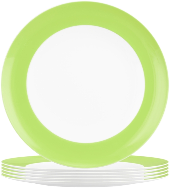 Seltmann Weiden Liberty Pure Colors Speiseteller ø 27 cm 6er Set - Lime Green