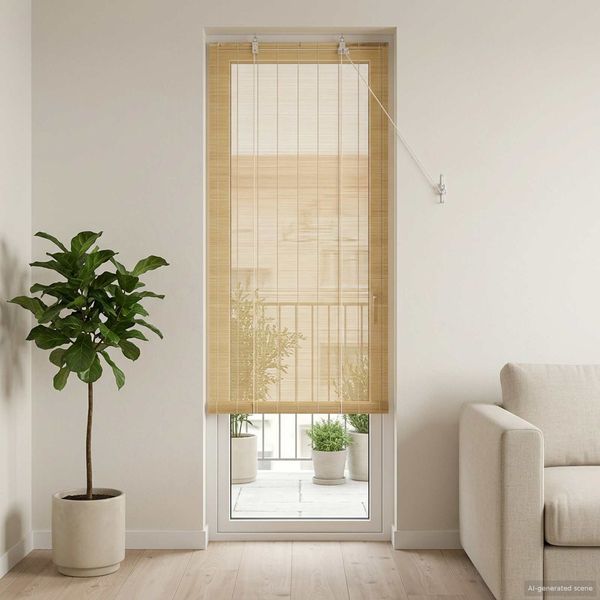 vidaXL Rollo Natur 60 x 220 cm Bambus 42039685