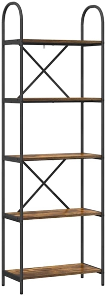 vidaXL Regal Räuchereiche 60 x 30 x 183 cm Holzwerkstoff 879907