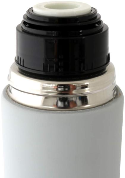 Thermosflasche Edelstahl hellgrau 0,5 Ltr. Isolierkanne Bild 5