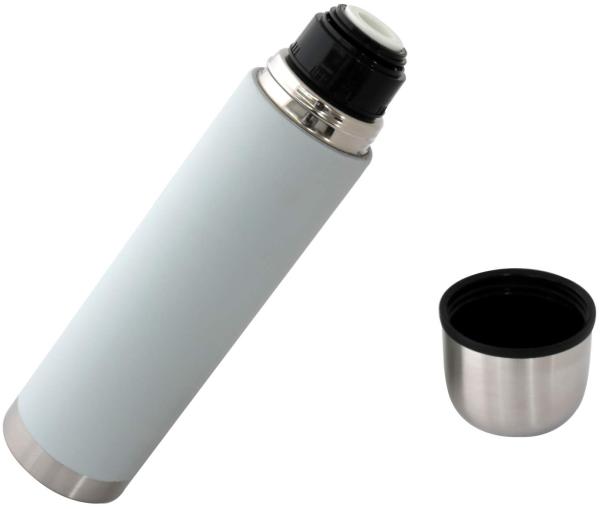 Thermosflasche Edelstahl hellgrau 0,5 Ltr. Isolierkanne Bild 2