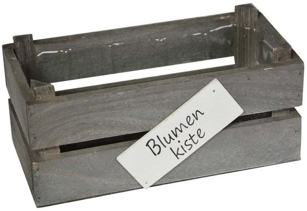 UNUS GARDEN Dekokiste Holzkisten 3er Set (Blumenkästen 3er Set mit Einsatz aus Holz für Garten und Balkon)