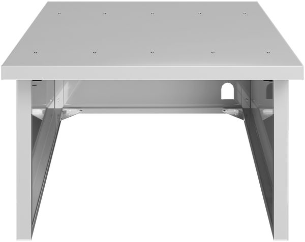 STEELSØN 'Drakon' Mähroboter Garage, Metall, silber, wetterfest, 53/42x77x90 cm, Mähroboterhaus mit aufklappbarem Pultdach Bild 10