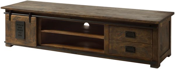 TV-Board Mango 200x55x50 braun lackiert RAILWAY #436