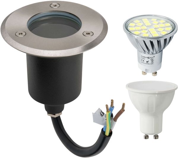 LED Einbau Bodenleuchte Bodenspot Bodenstrahler Rund mit 5W LED Neutralweiß