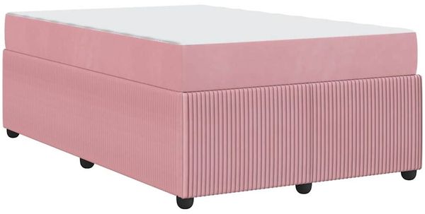 vidaXL Bettrahmen mit Matratze Rosa 120 x 190 cm Stoff 3398378 Bild 7