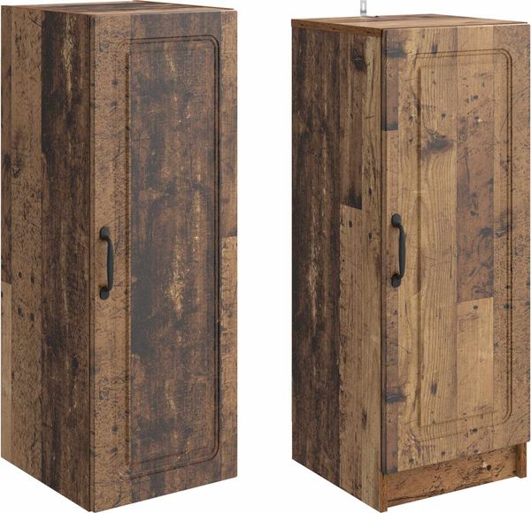 vidaXL Schrankset 2 pcs Altholz Holzwerkstoff 3416959 Bild 3