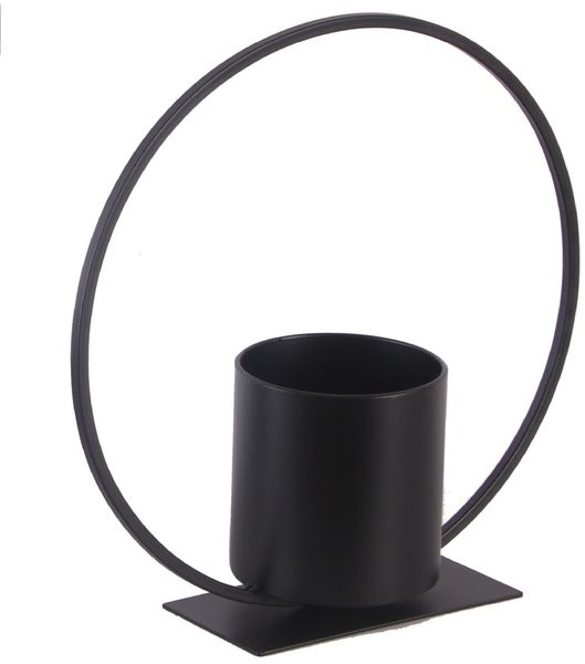 TrendLine Pflanztopf Metall Ø 10 x 30 cm schwarz