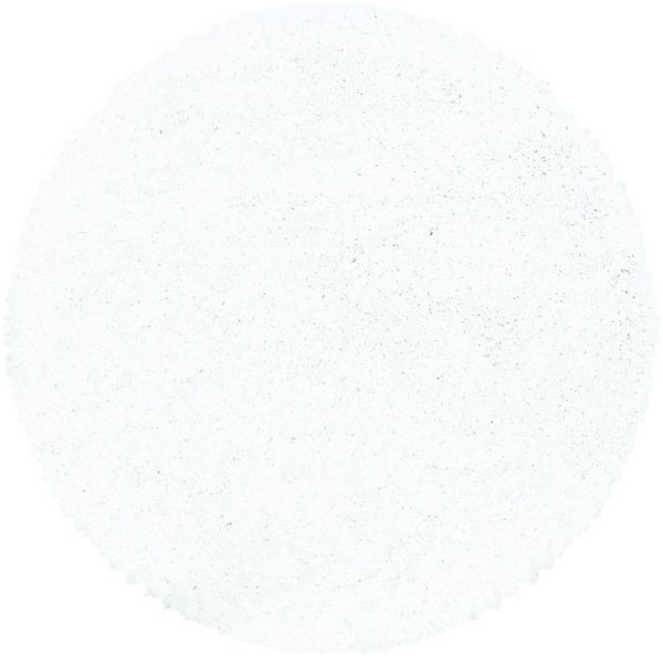 Hochflor Teppich Sima rund - 80 cm Durchmesser - Weiß