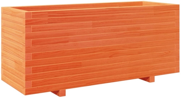 vidaXL Pflanzkübel Wachsbraun 110x40x49,5 cm Massivholz Kiefer 3282561