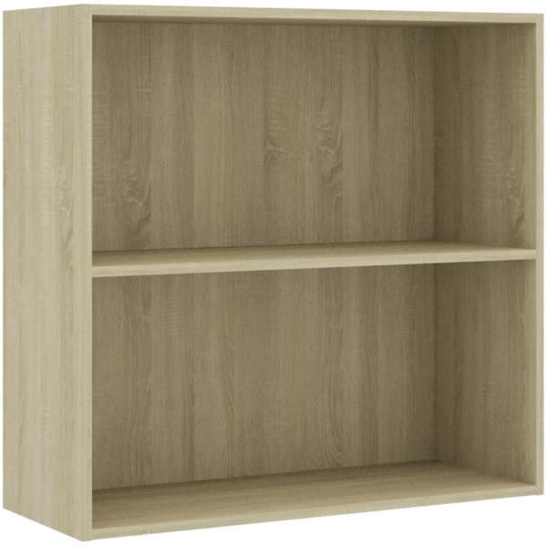 vidaXL Bücherregal Sonoma-Eiche 80x30x76,5 cm Holzwerkstoff 801002