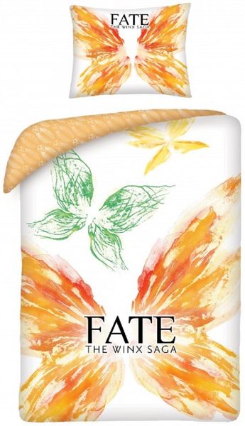 Fate the Winx Saga Bettwäsche Set aus Baumwolle Bettdeckenbezug 140 × 200 cm mit 70 × 90 cm Kissenbezug