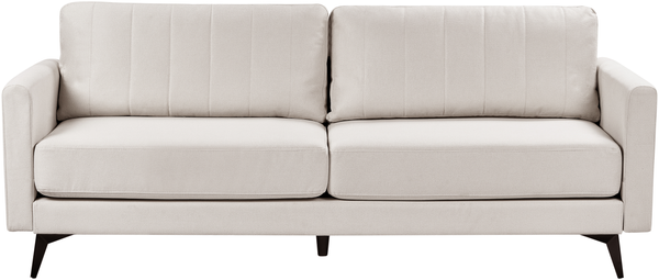 beliani 'MALA' 3-Sitzer Sofa, Stoff beige, 205 x 76 x 82 cm