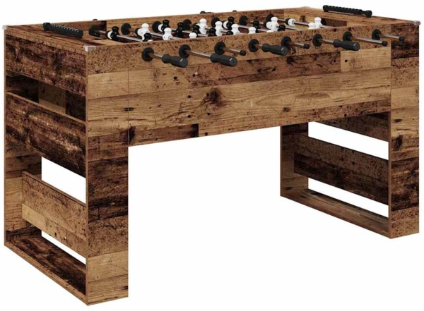 vidaXL Fußballtisch Altholz 146,5 x 74 x 85 cm Holzwerkstoff 3378205