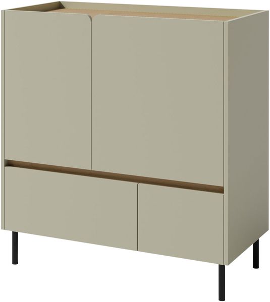 Kommode Lonitz LZ09 (Farbe: Eucalyptus / Eucalyptus + Eiche Baltic Dune)
