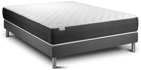 VITALSPRING matratze 160x220 cm + Bettgestell mit lattenrost, Härtegrad 4, Taschenfedern, Höhe : 24 cm Bild 2