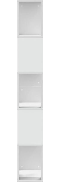 vidaXL Bücherregal 5 Böden Weiß 45x23,5x162,5 cm Holzwerkstoff 852780 Bild 4