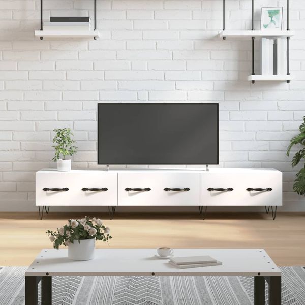 vidaXL TV-Schrank Weiß 150x36x30 cm Holzwerkstoff 829148