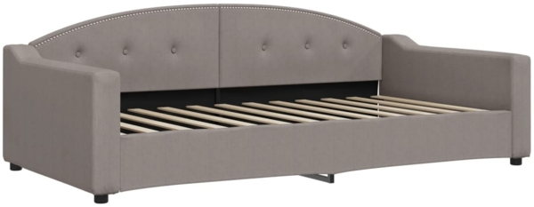 vidaXL Tagesbett Taupe 100x200 cm Stoff 354191