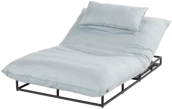 Daybed Emma Lounge (black / light blue)