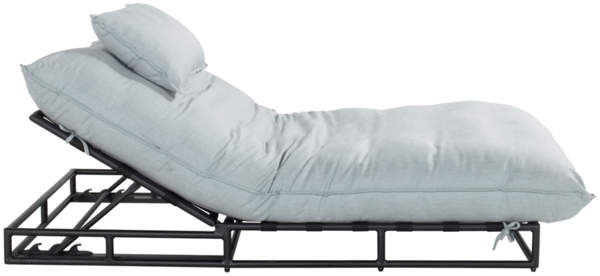 Daybed Emma Lounge (black / light blue)