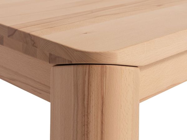 Couchtisch Tisch ANESE Kernbuche Massivholz 80x80 cm Bild 2