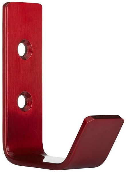 SO-TECH® Kleiderhaken Wandhaken, aus Edelstahl, 60 x 20 x 45 mm, (5-St), kleiner Jackenhaken mit abgerundeten Kanten bordeauxrot