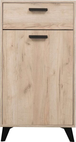 INOSIGN Schuhschrank Umbria, Schuhkommode, Schuhregal, mit einer Schublade, Höhe 101 cm in Grau Eiche, mit einer Schublade, mit schwarzen Beinen