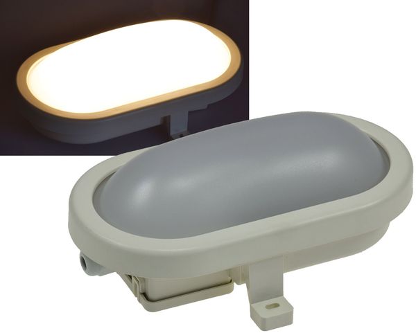 ChiliTec LED Feuchtraumleuchte 6W, 480lm, 3000K, Warmweiß