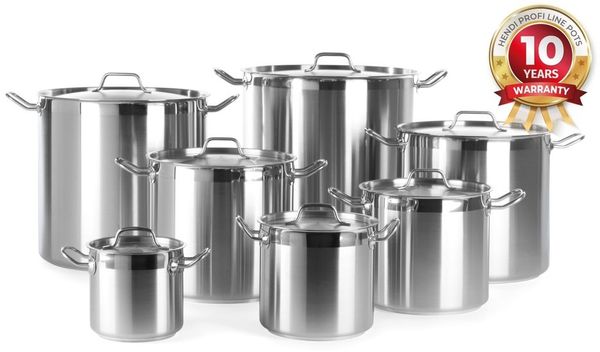 HENDI Kochtopf, hoch - mit Deckel, Profi Line, 3L, ⌀160x(H)150mm