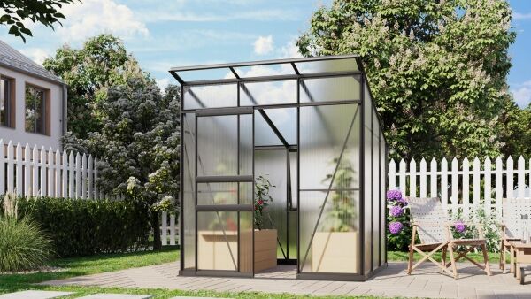 Vitavia Gewächshaus Palma 4450, HKP 6mm, schwarz