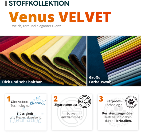 Polsterhocker Niko Klein (Farbe: Venus Velvet 2918) Bild 5
