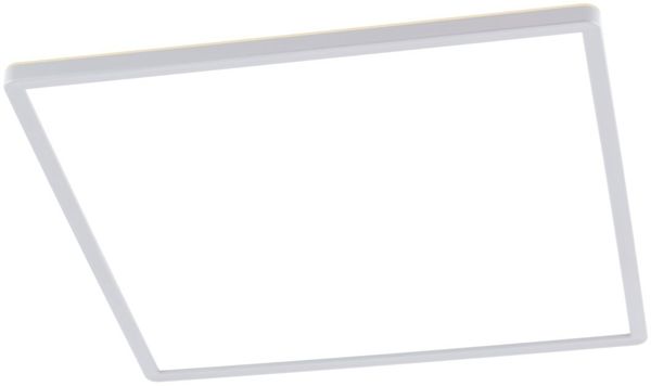 Novel LED-Deckenleuchte, Kunststoff weiß, 42 x 2.9 x 42 cm, mit backlight
