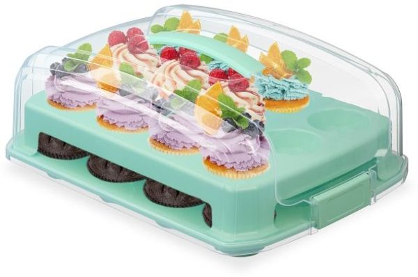 Relaxdays Muffin Transportbox für 24 Stück