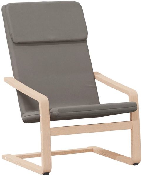 vidaXL Relaxsessel mit Hocker Taupe Stoff 3154418 Bild 5