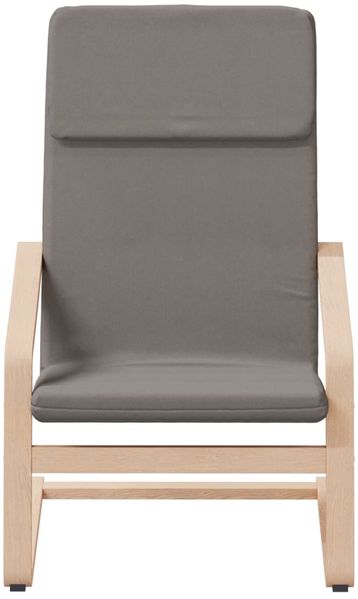 vidaXL Relaxsessel mit Hocker Taupe Stoff 3154418 Bild 4