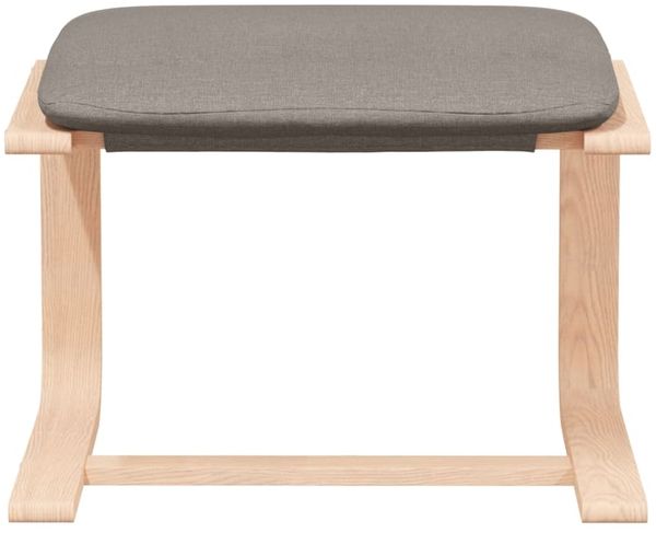 vidaXL Relaxsessel mit Hocker Taupe Stoff 3154418 Bild 7