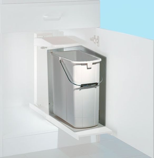 WESCO M7502010-1 Ersatzeimer 19 l weiß für VARIO Abfallsystem Maße (B x H x T): 360 x 360 x 185 mm / Einsatz / Abfalleimer
