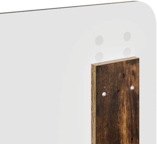 vidaXL Bettrahmen Geräucherte Eiche 140 x 190 cm Holzwerkstoff 3412189 Bild 12