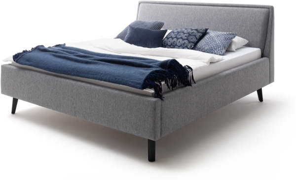 Polsterbett >Frieda mit BK< Liegefläche 160x200 cm, grau, Stellmaß: 176x105x224cm (BxHxT) Bild 5